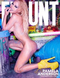 Pamela anderson auf dem Cover des Flunt-Magazins